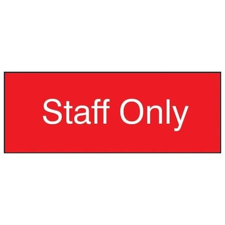 Accuform 8 in W x 3 in H, Engraved Plastic PSG918RD